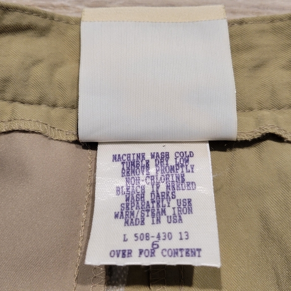 Vintage TravelSmith Convertible Zip Off Skirt Skort Shorts High Rise Women's 6 - Picture 8 of 11